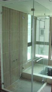 L型無框蒸氣室淋浴門